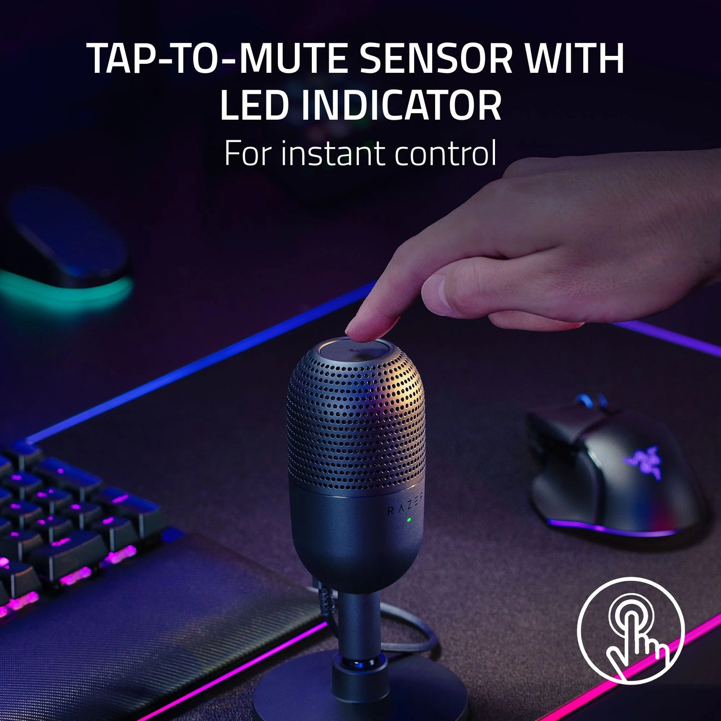 Seiren V3 Mini USB Condenser Microphone, Black