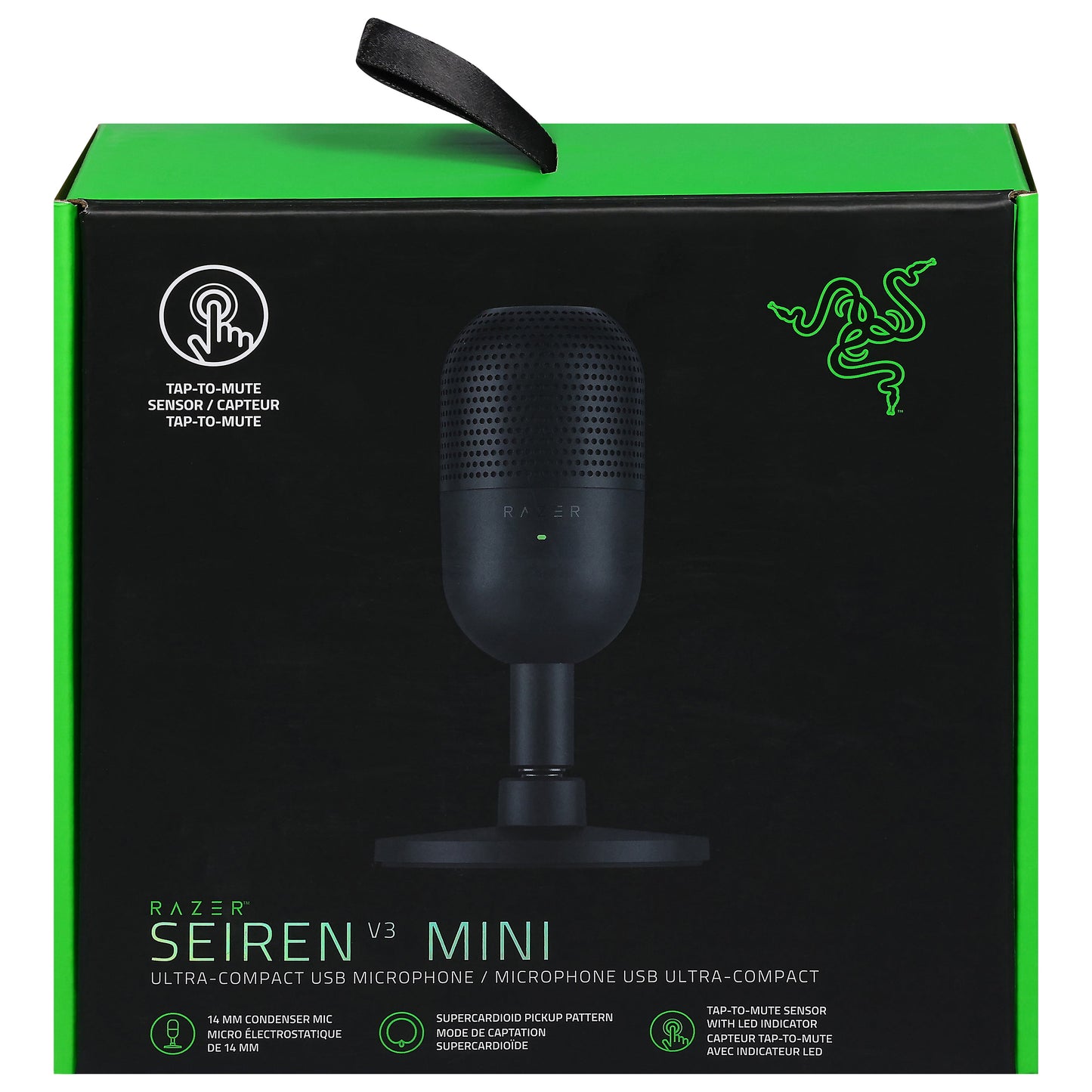 Seiren V3 Mini USB Condenser Microphone, Black