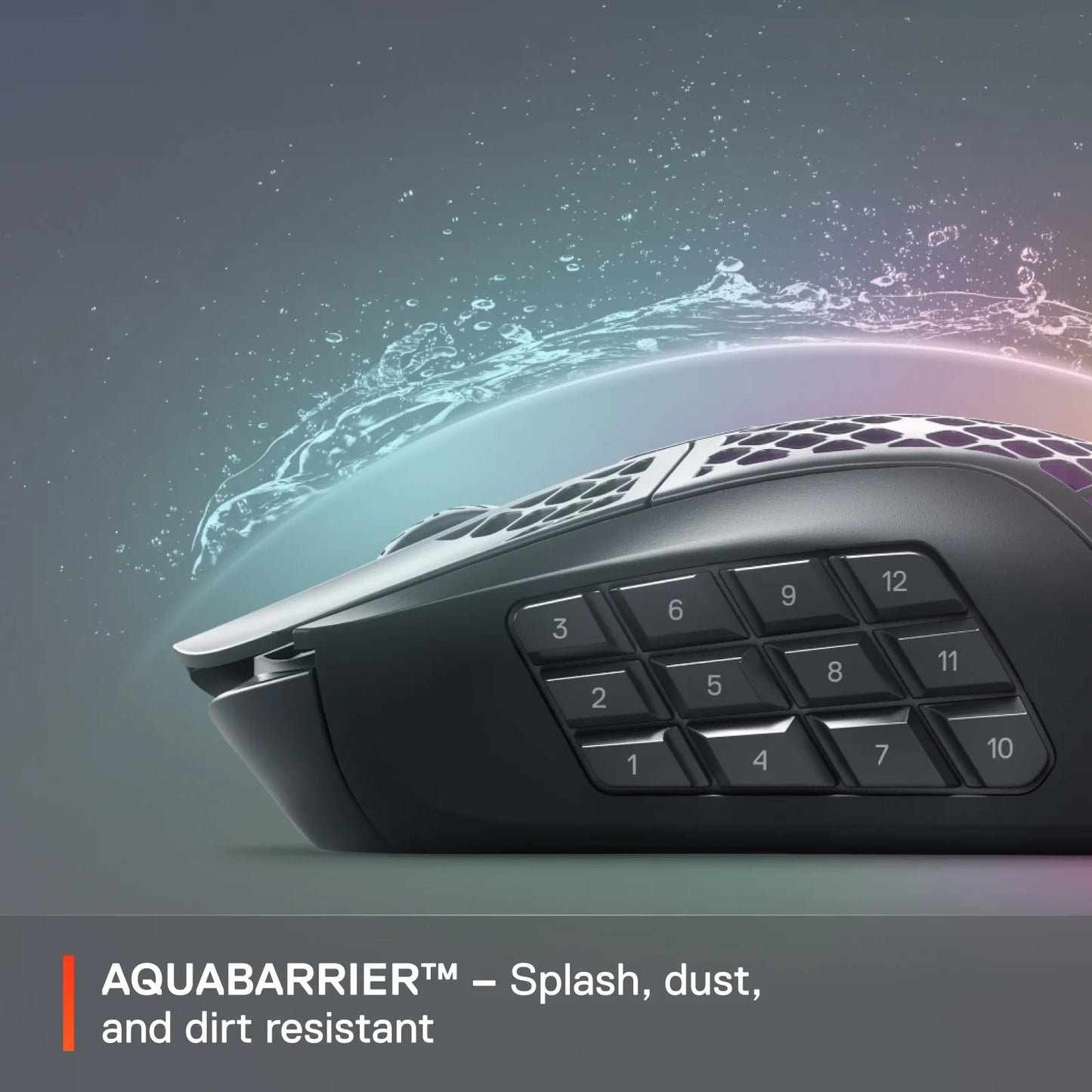 Aerox 9 Wireless Ultra Lightweight Honeycomb Water Resistant RGB Optical Gaming Mouse with 18 Programmable Buttons