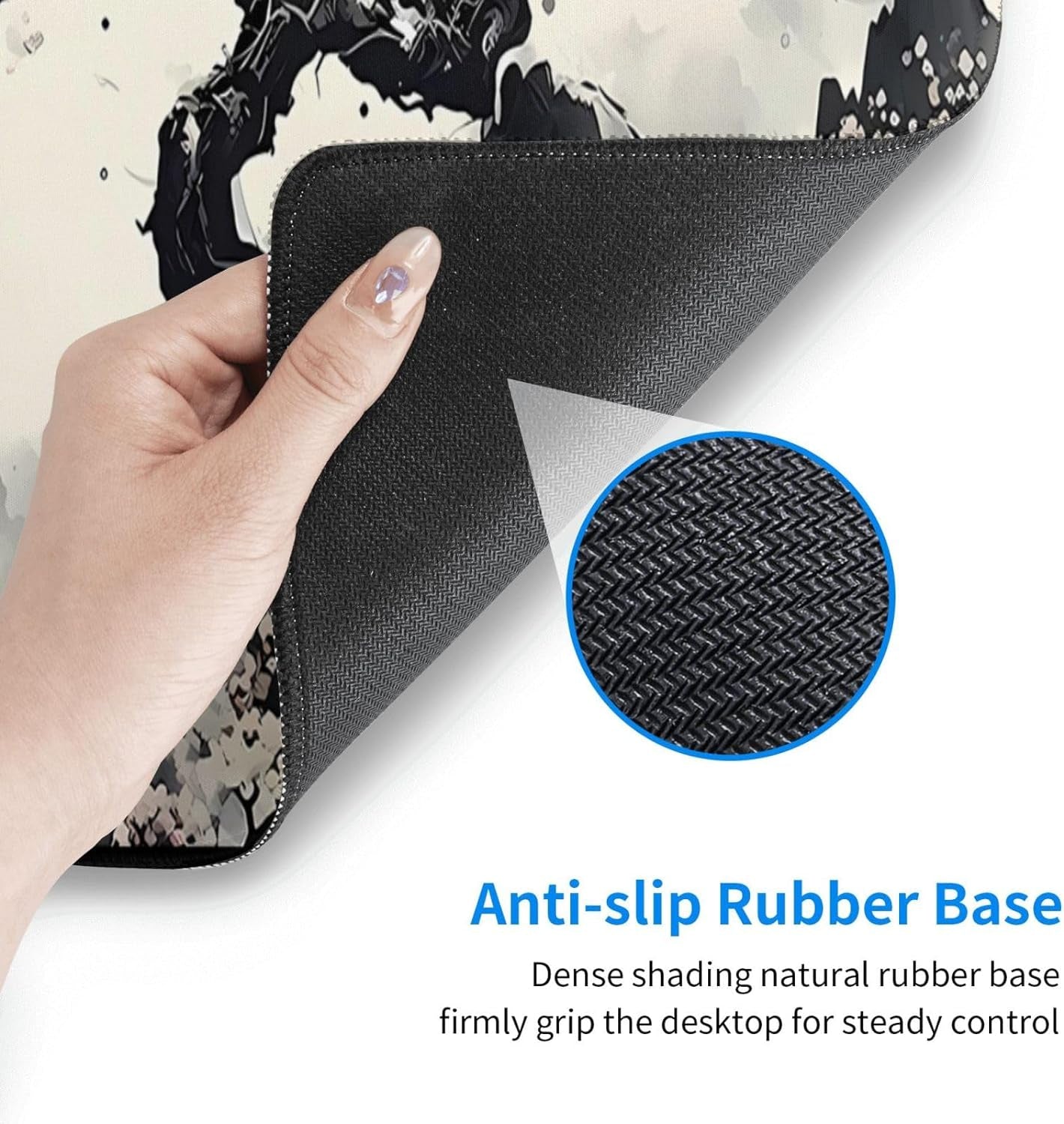 Japanese Mouse Pad, Large Japanese Desk Mat, XL Anime Gaming Keyboard Mat, Non-S
