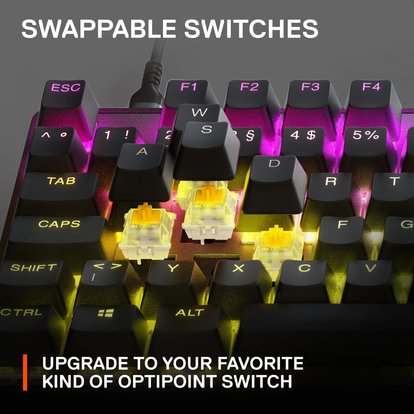 Apex 9 TKL Mechanical Gaming Keyboard – Tenkeyless – RGB – USB-C - Mac/Pc