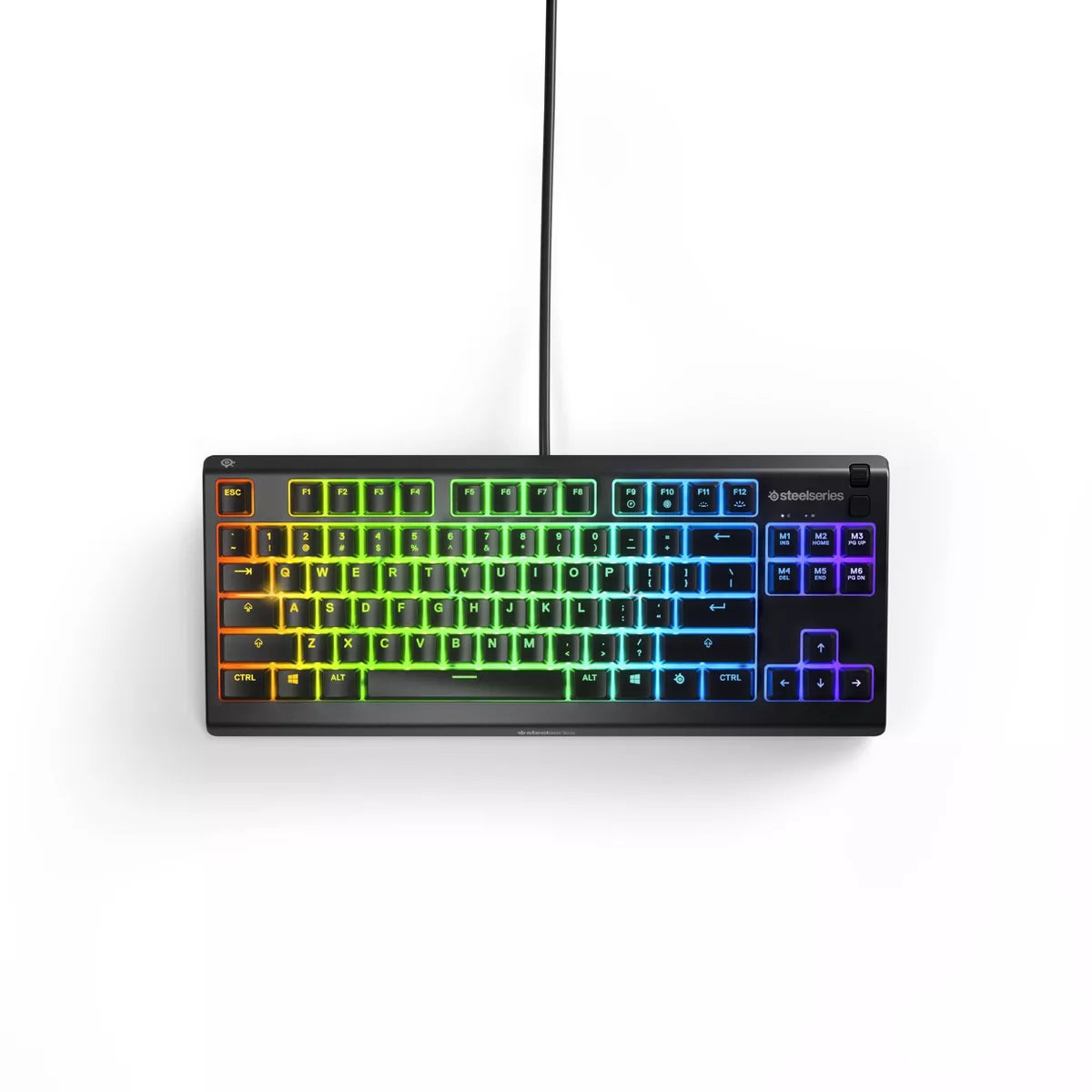 Steelseries Apex 3 TKL Wired Gaming Keyboard for PC: RGB Lighting, Water-Resistant, Compact