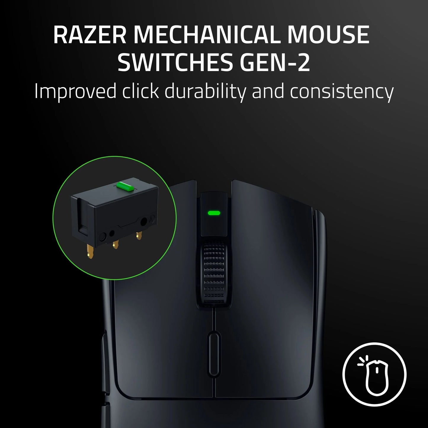 Viper V3 Hyperspeed Wireless Esports Mouse for PC, 82G, Black