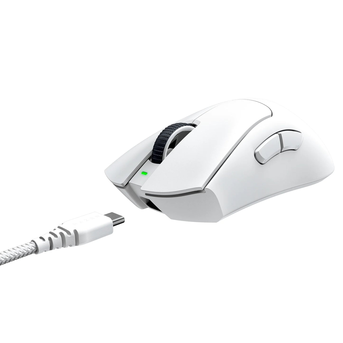 Deathadder V3 Pro Wireless Esports Gaming Mouse, 64G, 5 Buttons, 2.4Ghz, Bluetooth, White