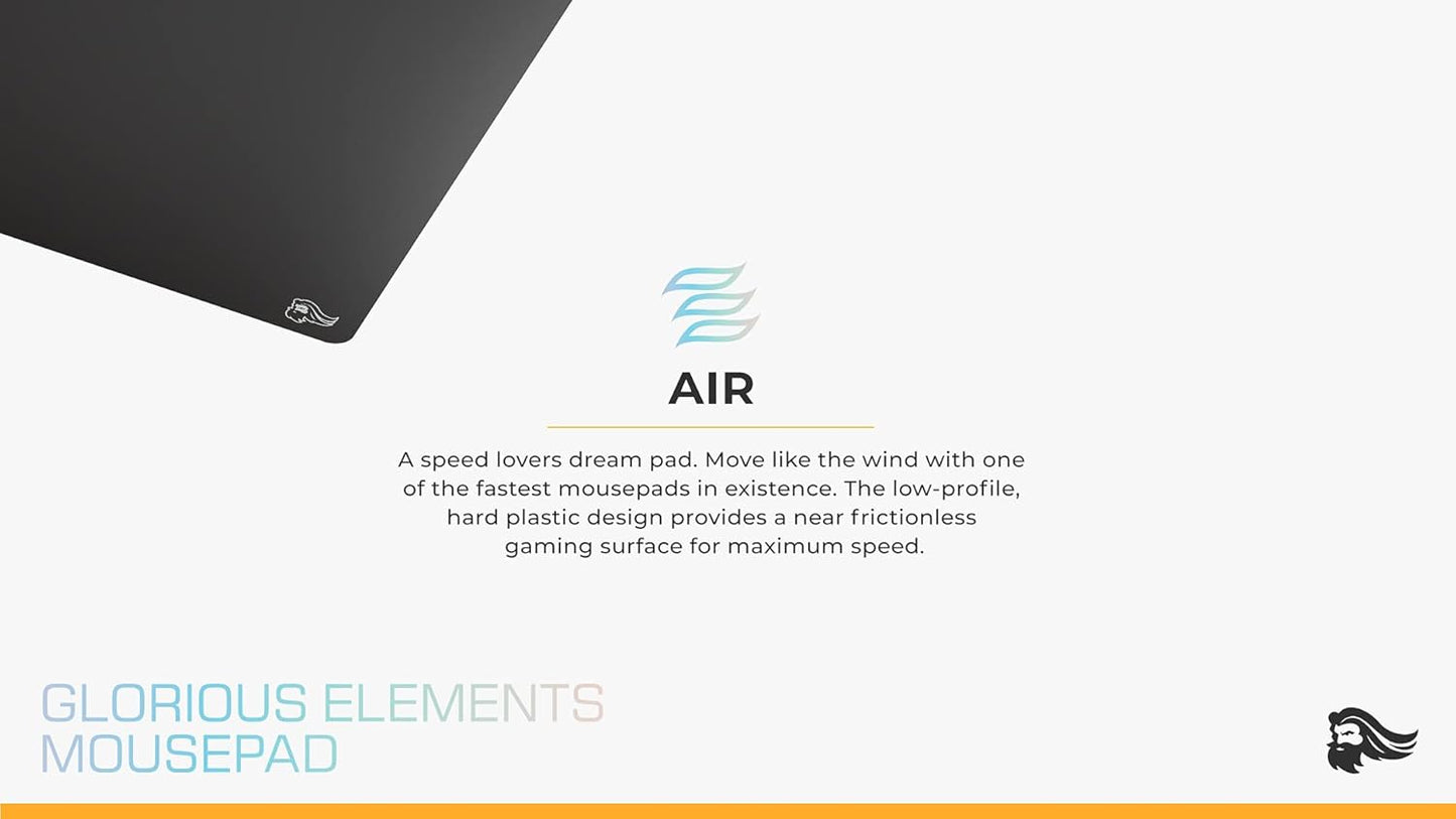 Glorious Elements Air Mousepad - XL Hard and Ultra Thin Polycarbonate Flexible S