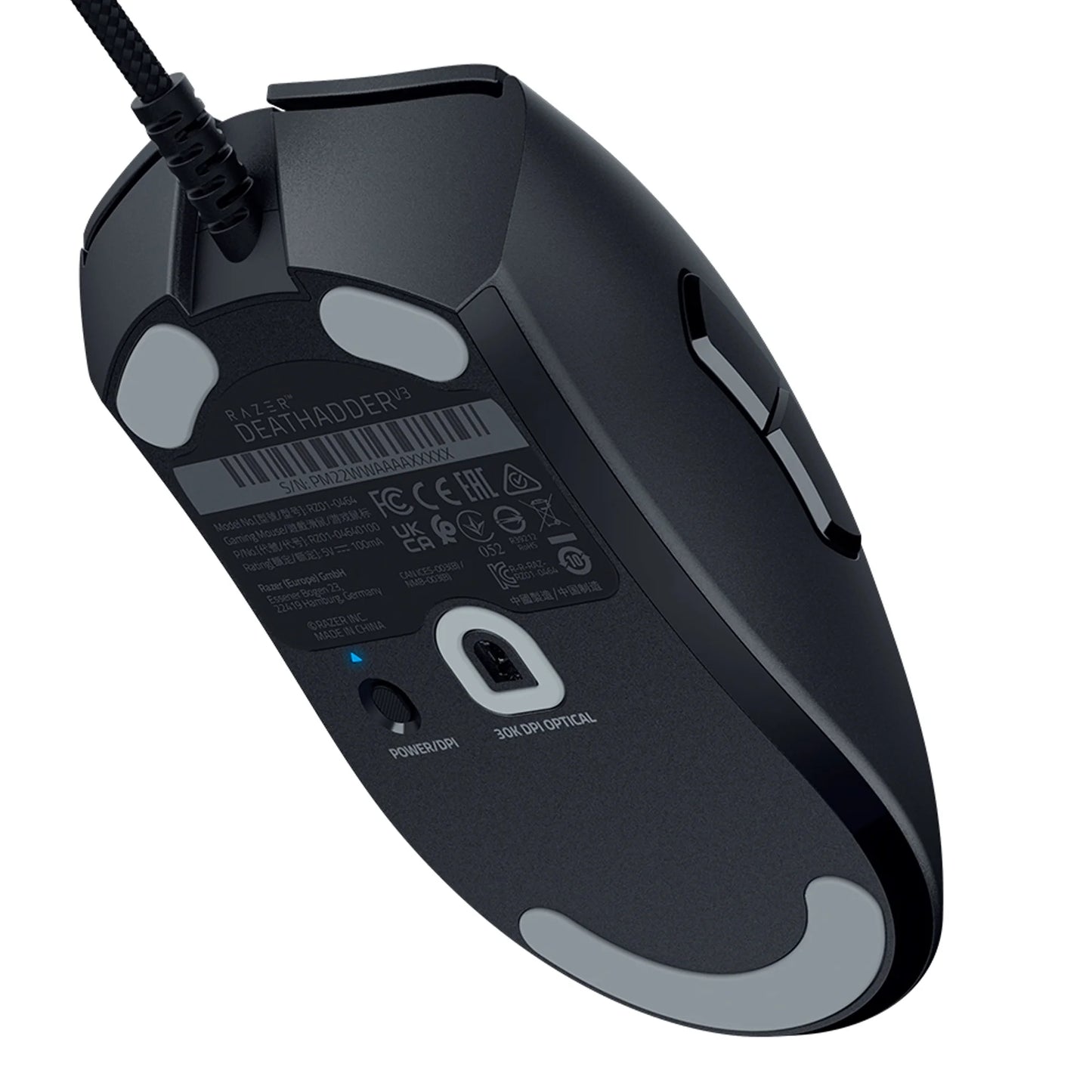 Deathadder V3 Wired Esports Gaming Mouse for PC, Ultra-Lightweight, Ergonomic, 6 Buttons, Black