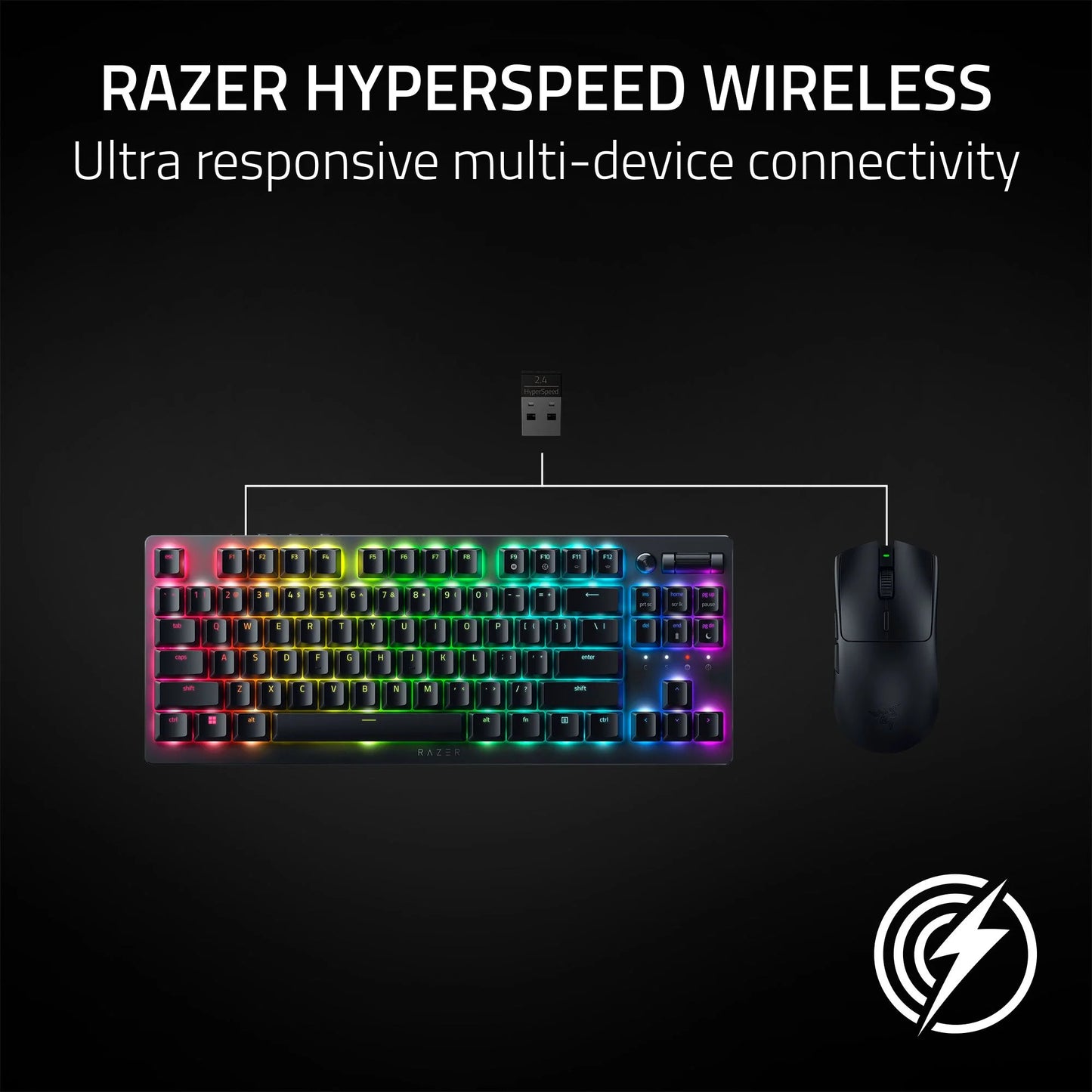 Viper V3 Hyperspeed Wireless Esports Mouse for PC, 82G, Black