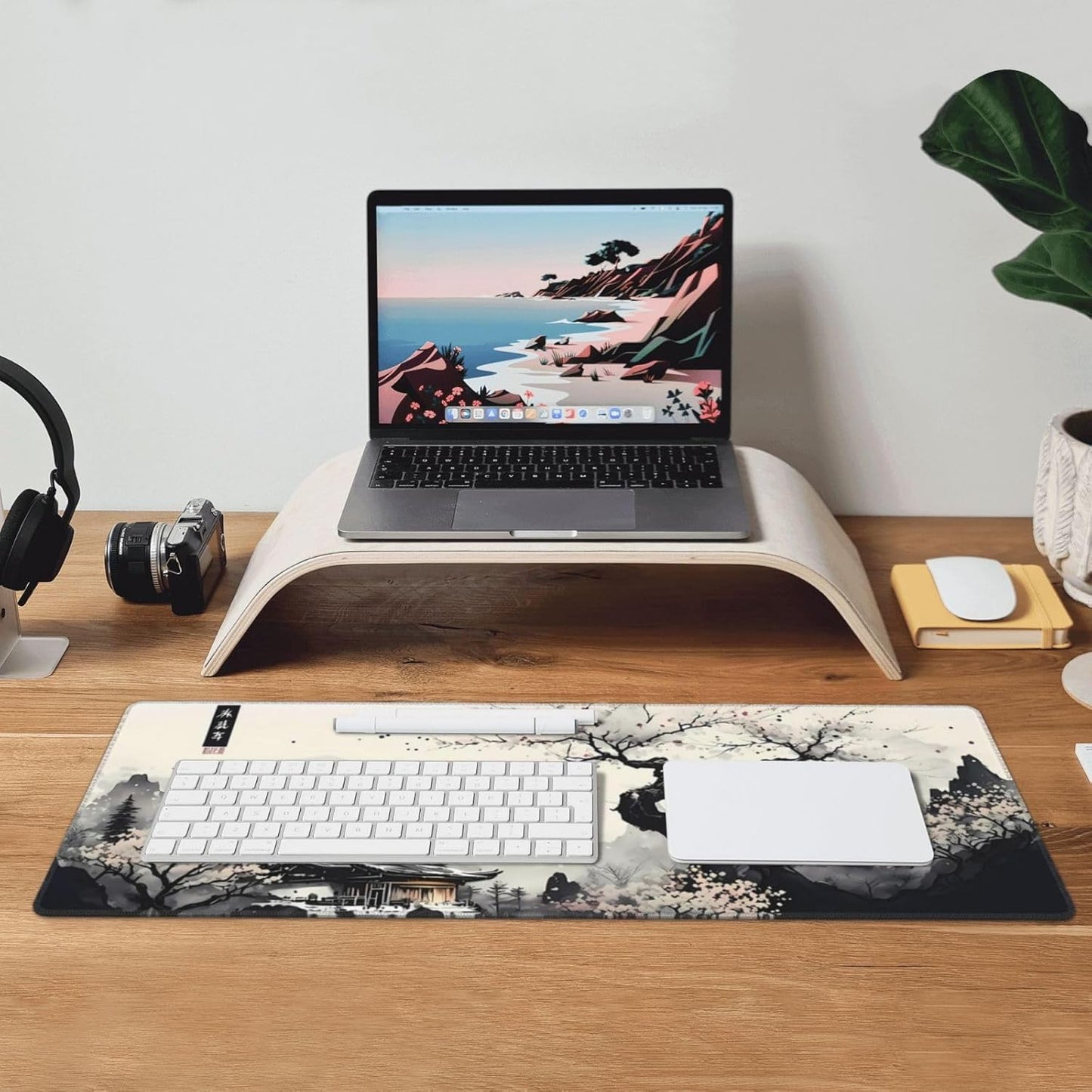 Japanese Mouse Pad, Large Japanese Desk Mat, XL Anime Gaming Keyboard Mat, Non-S