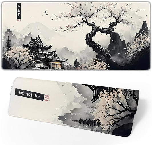 Japanese Mouse Pad, Large Japanese Desk Mat, XL Anime Gaming Keyboard Mat, Non-S