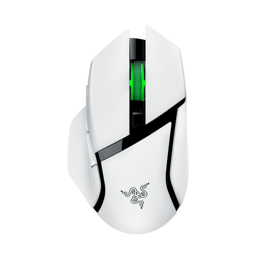 Basilisk V3 X Hyperspeed RBG Optical Bluetooth Gaming Mice, White