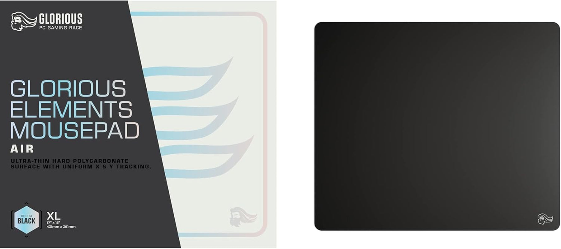 Glorious Elements Air Mousepad - XL Hard and Ultra Thin Polycarbonate Flexible S
