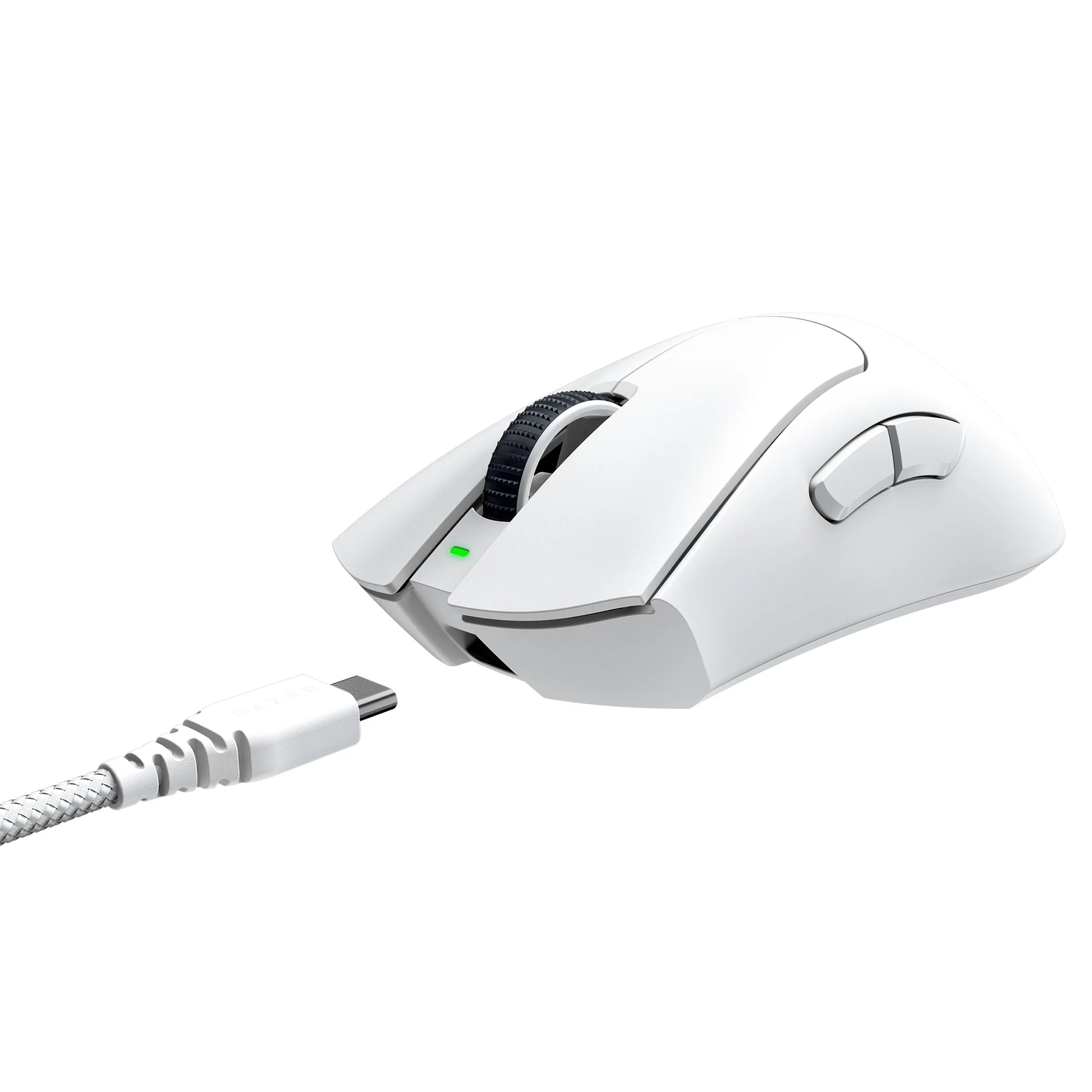 Deathadder V3 Pro Wireless Esports Gaming Mouse, 64G, 5 Buttons, 2.4Ghz, Bluetooth, White