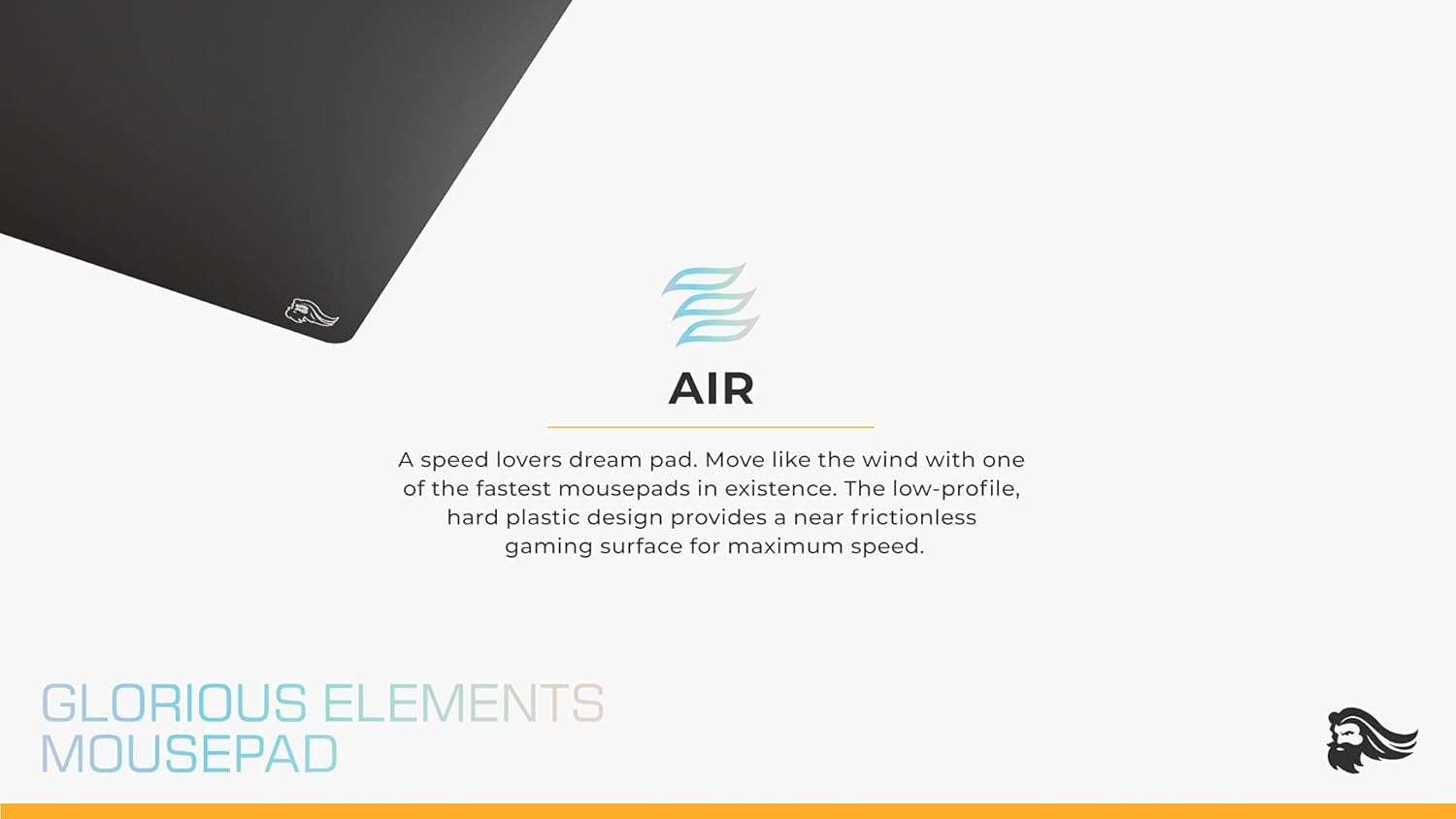 Glorious Elements Air Mousepad - XL Hard and Ultra Thin Polycarbonate Flexible S